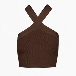 Aritzia Sculpt Knit Criss Cross Cropped Tank